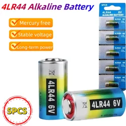 5PCS 4LR44 6V Alkaline Battery PX28A L1325 A544V 4034PX 544 For Beauty Pen Dog Collars Remote Control Doorbell Dry Primary Cell