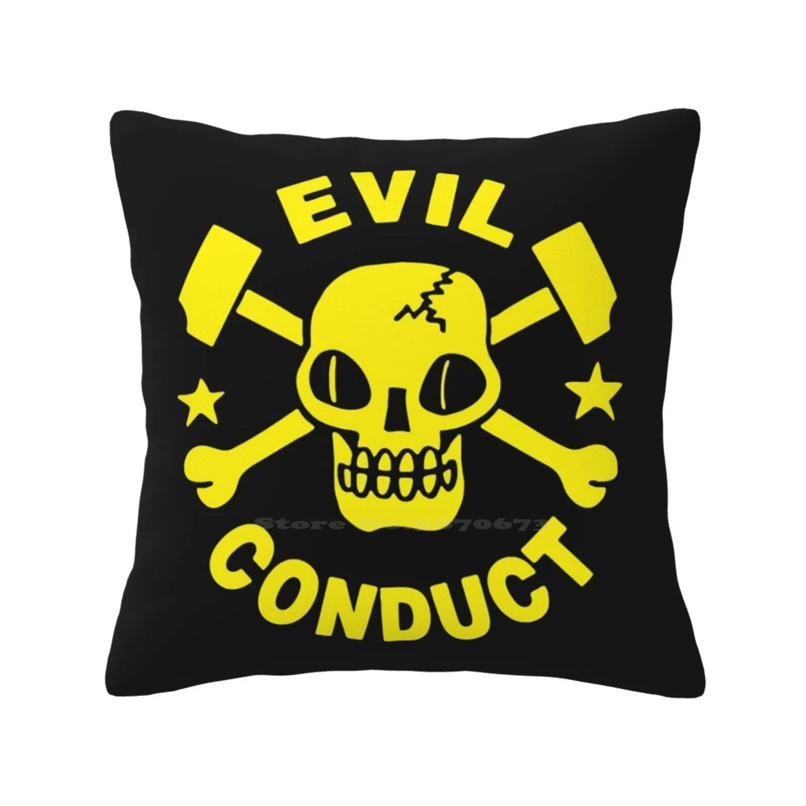 Skinhead-Hooligans Pillow Cover Hug Pillowcase Skins Skinhead Football Hammer Hooligans Skull Crack Evil Bones Conduct Punk Ska