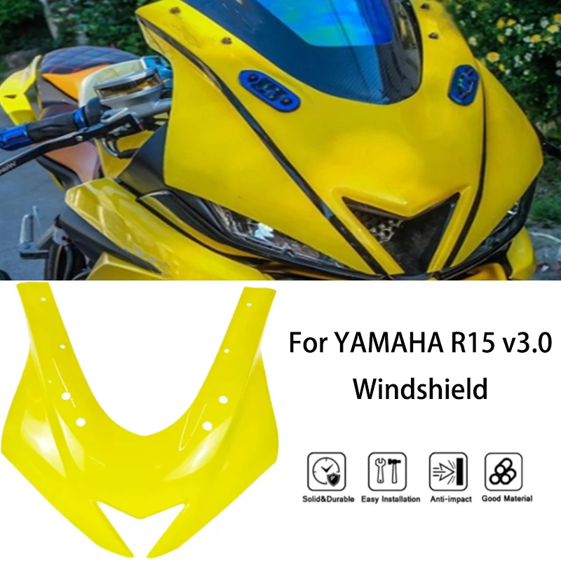 MTKRACING for YAMAHA R15 v3.0 2017-2020 Motorcycle front fairing gas moving wing tip plastic front protective cover