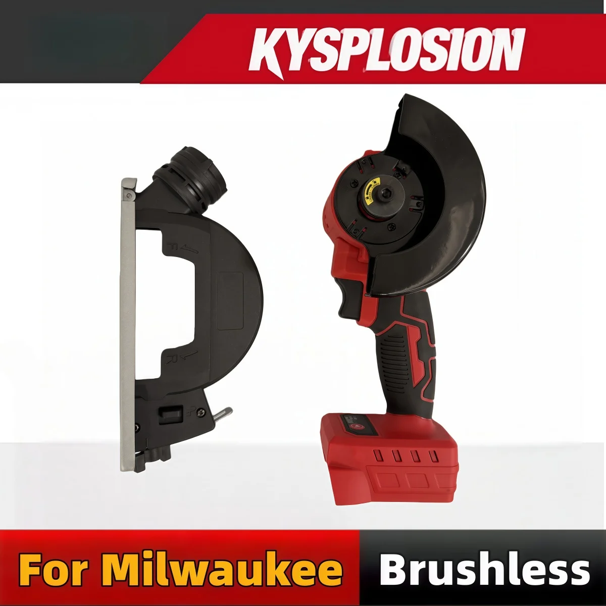 For Milwaukee 18V Battery  Brushless Circular Saw 12000RPM 3 Speed Cordless Cut-Off Tool Metal Wood Tile Cutting Electric Saw