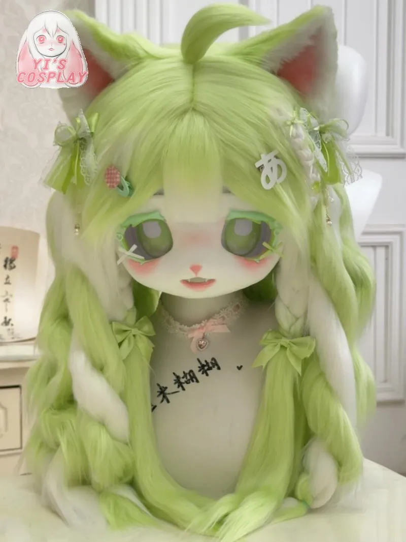 

Handmade Customized Fursuit Kemono Head Yis cosplay Custom Furry head Kigurumi Head Cosplay Kemono Fursuit Headsets Beast