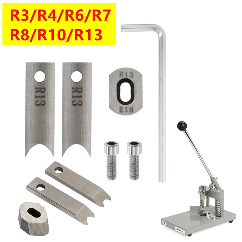 Máquina de Cortador de Rounder de Canto Corte de Canto Manual Peças de Reposição r3 r4 r6 r7 r8 R10 R13
