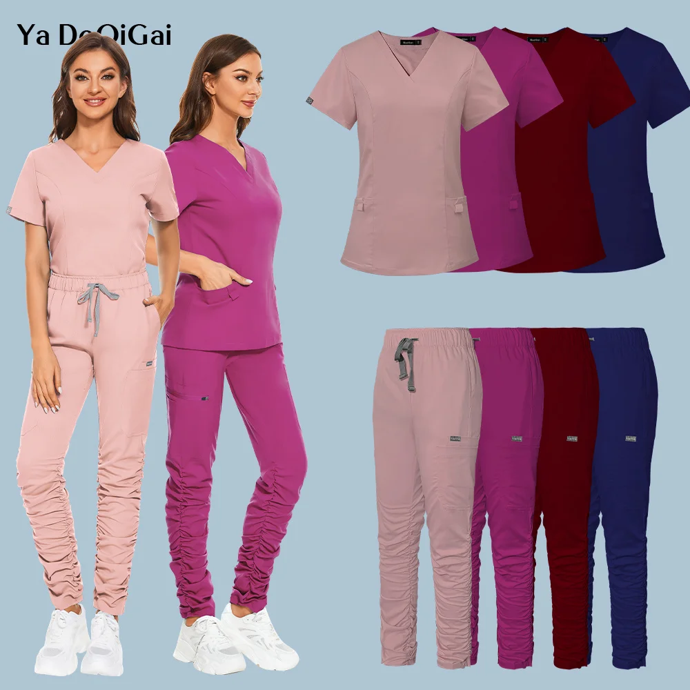 

Pet Clinic Nurse Working Clothes Wholesale Prices Unisex Suits Nursing Scrubs Women Uniforms Multicolor Medical Workwear