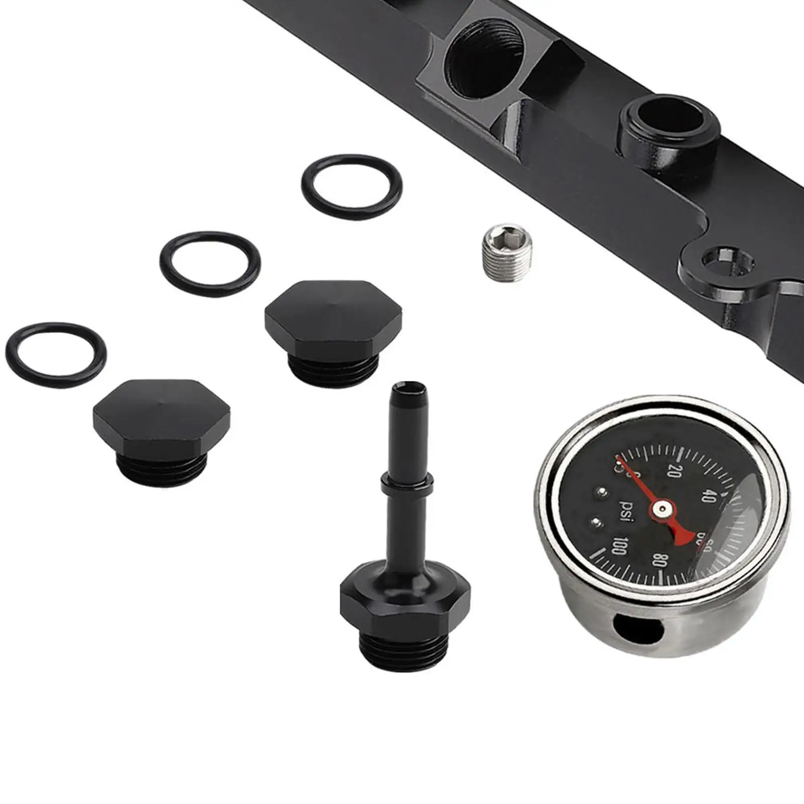 Fuel Rail Stable Performance Durable Fuel Pressure Gauge for Honda K20 K24