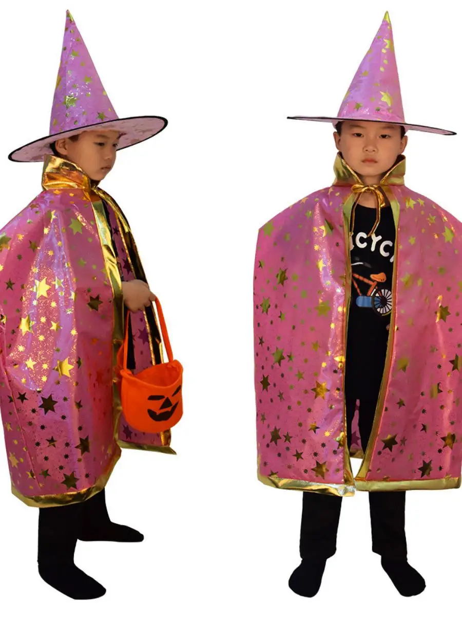Nouveau loween Costume de spectacle sur scène pour enfants Cosplay ow vêtements de plang de rôle bleu Polyester vêtements ethniques traditionnels