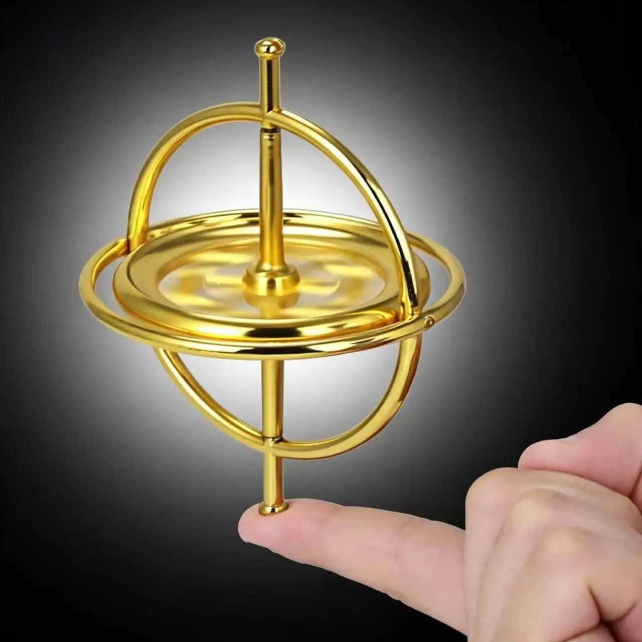 Metal Anti-Gravity Gyroscope Model for Children's Primary School Science Stress Reduction Balance Alloy Mechanical Technology Je