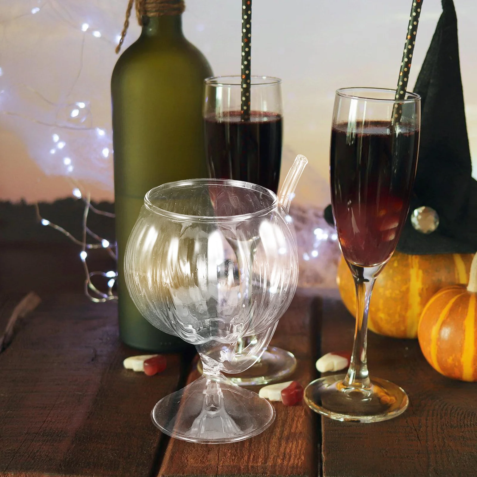

Pumpkin Vampire Glass Unique Sipping Experience Creative Design Halloween Party Barware Pumpkin Cup Juice Cups