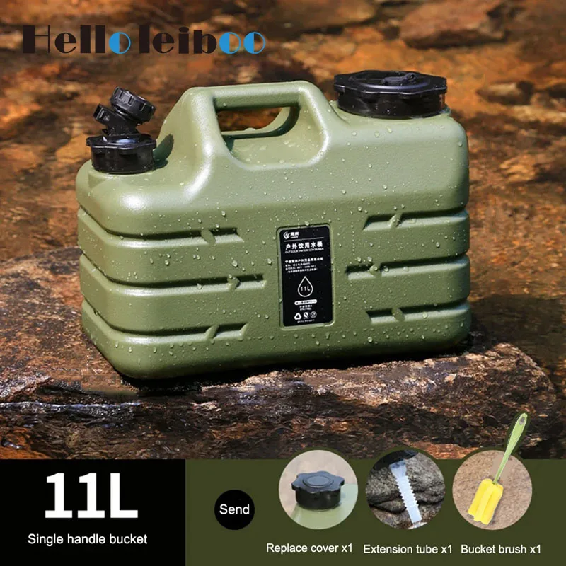 

Вместительное уличное ведро для воды LEBIOO 11L, портативное ведро для вождения с краном для кемпинга