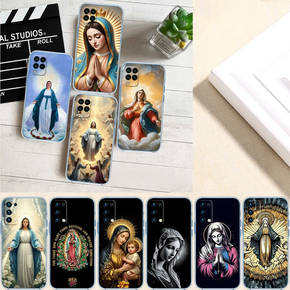 Funda de teléfono KH64 Virgen María para LG K22 K30 K40 K40S K41 K42 K50 K50S K51 K51S K52 K61 K62 K71 K92 Q60 Q61 V40 V50 V60