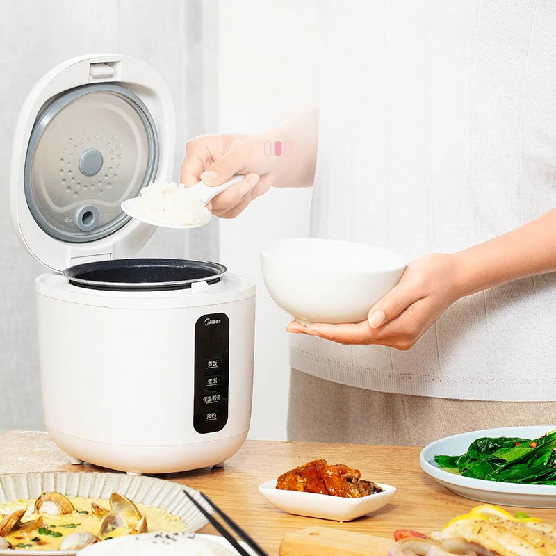 Midea 0.8L Rice Cooker Multi-function Mini Electric Cooker 24H Appointment Kitchen Appliances Non-Stick Pan For Dormitory Office