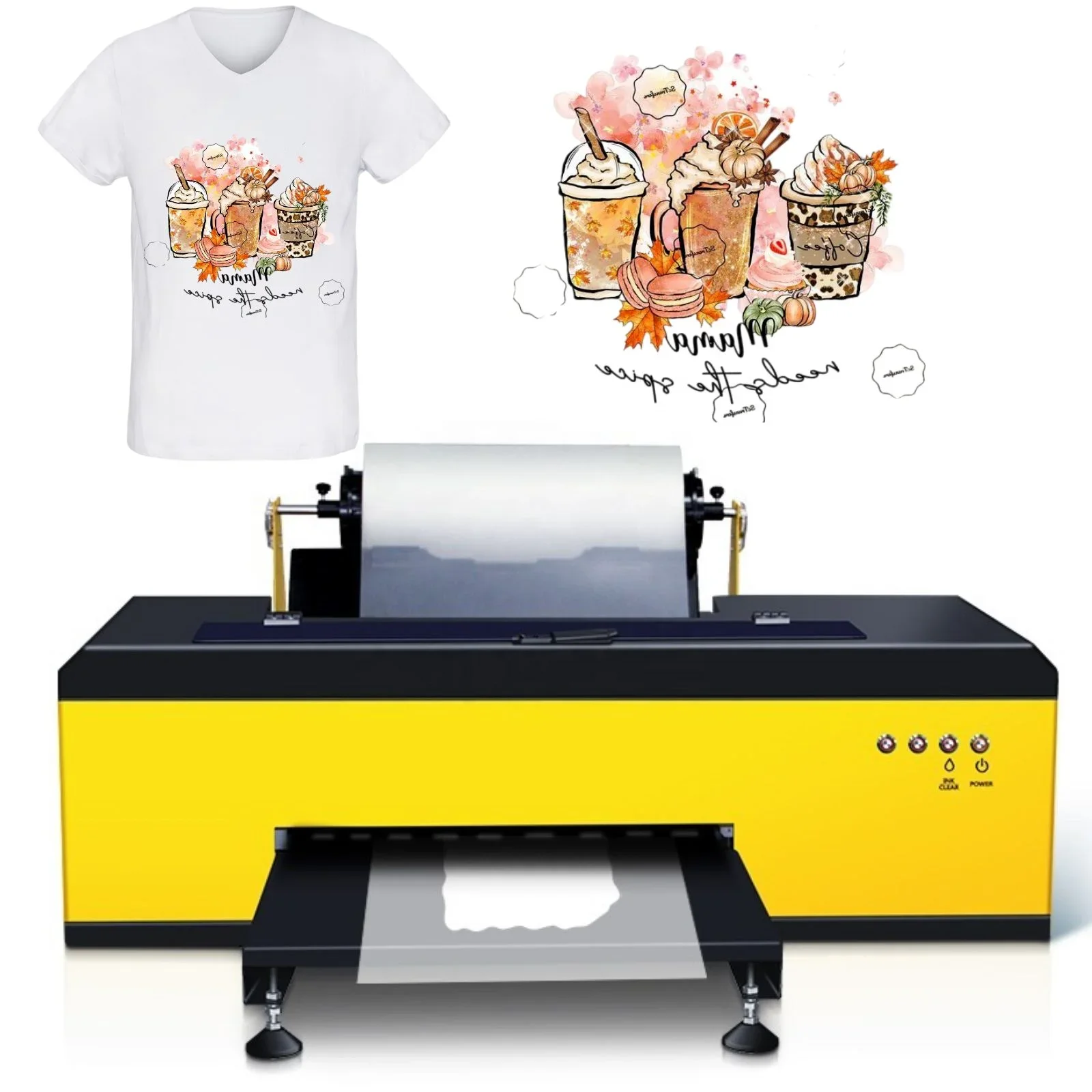 

-Roll 30cm R1390 DTF Printer A3 DTF Inkjet Printer Digital DTF Printing Machine