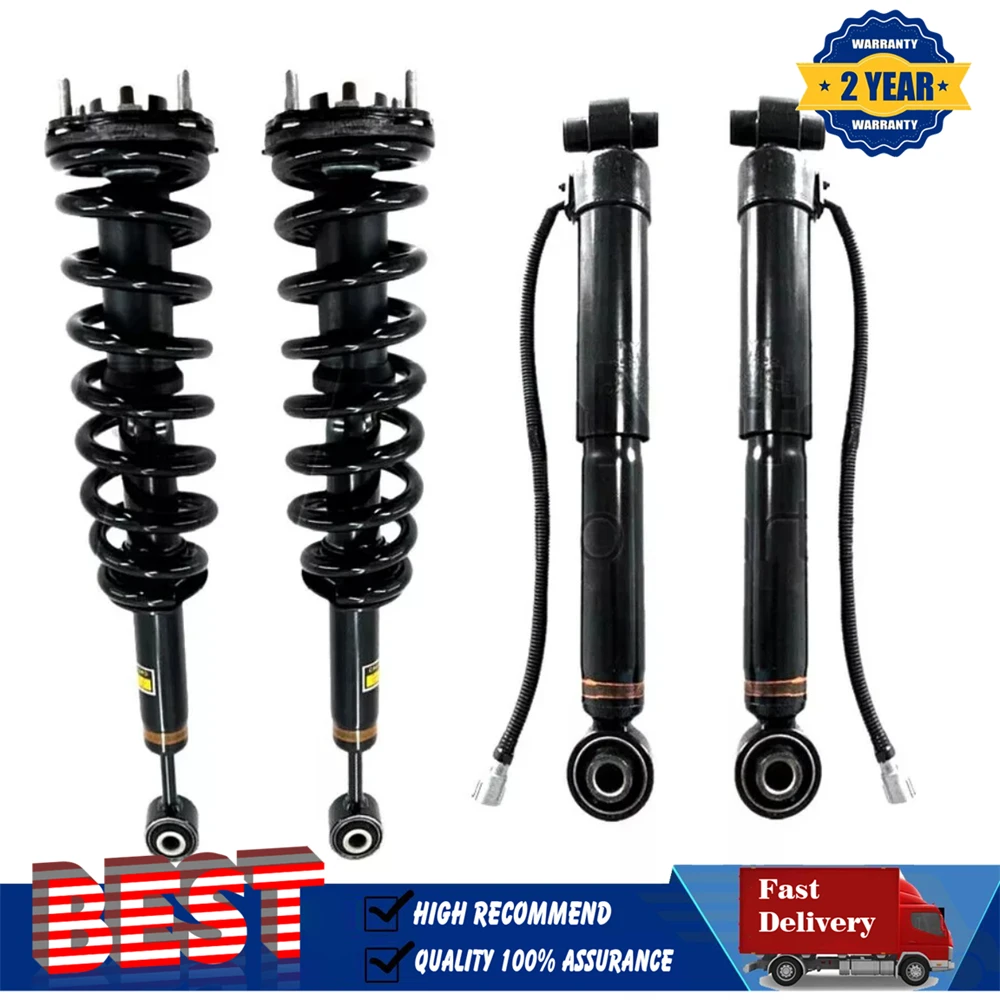 Full Set Front Rear Shock Absorbers Struts Assys Electric For Toyota Sequoia 2008-2019 48510-34040 4853034051