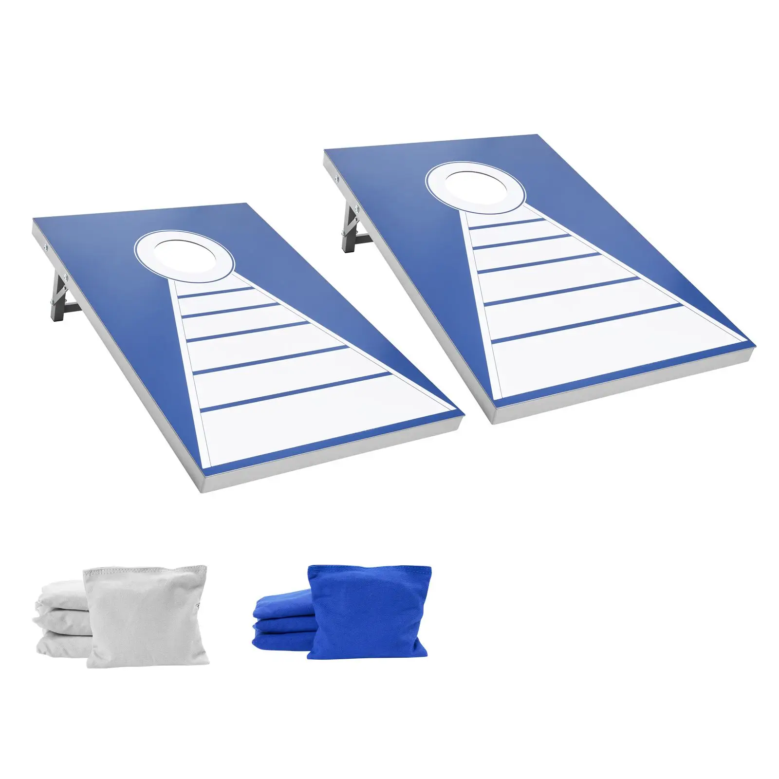 3x2 ft Aluminum Cornhole Set Weatherproof Portable Corn Hole Game Boards Indoor Outdoor Foldable Portable Toss Board Cornhole
