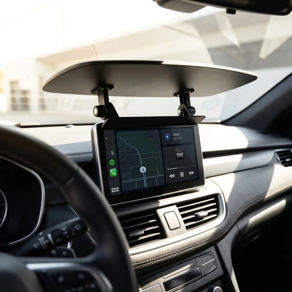 For Screen Sun Visor for Cars with Wide Adjustment Range to Block Low-Angle Morning or Midday Sunlight Effectively