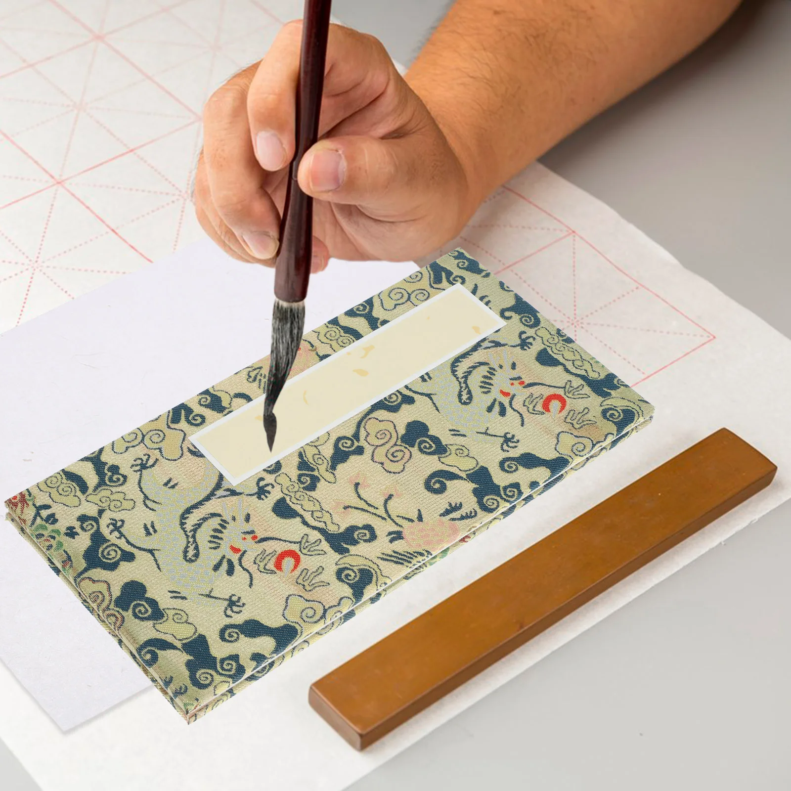 كتاب ورقي للخط الصيني الفارغ، لوحة كلاسيكية قابلة للطي، لوازم ممارسة الكتابة، ورق فني، كتاب كتاب كتاب كتابة فارغ