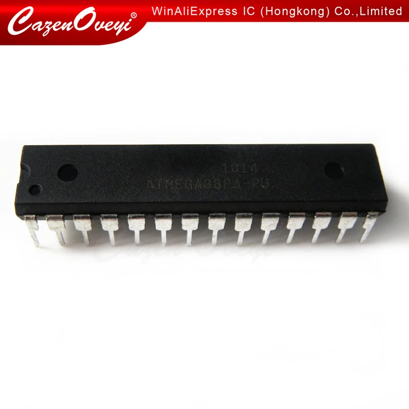 1pcs/lot ATMEGA88PA-PU ATMEGA88-20PU DIP-28 In Stock