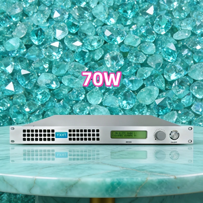 

70W Professional FM Transmitter, Knob Operation, for Radio Station/Industrial/Factory Scheduling, CD Sound, Low Noise