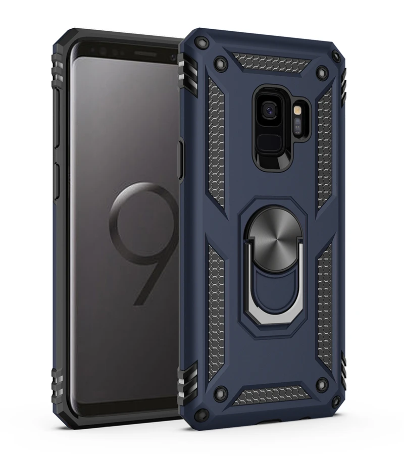 Shockproof Case For Samsung Galaxy S9 S20 Ultra S8 S10 Plus Note 9 8 A51 A71 Note8 Note9 S9Plus A50 A70 Ring Holder Stand Covers