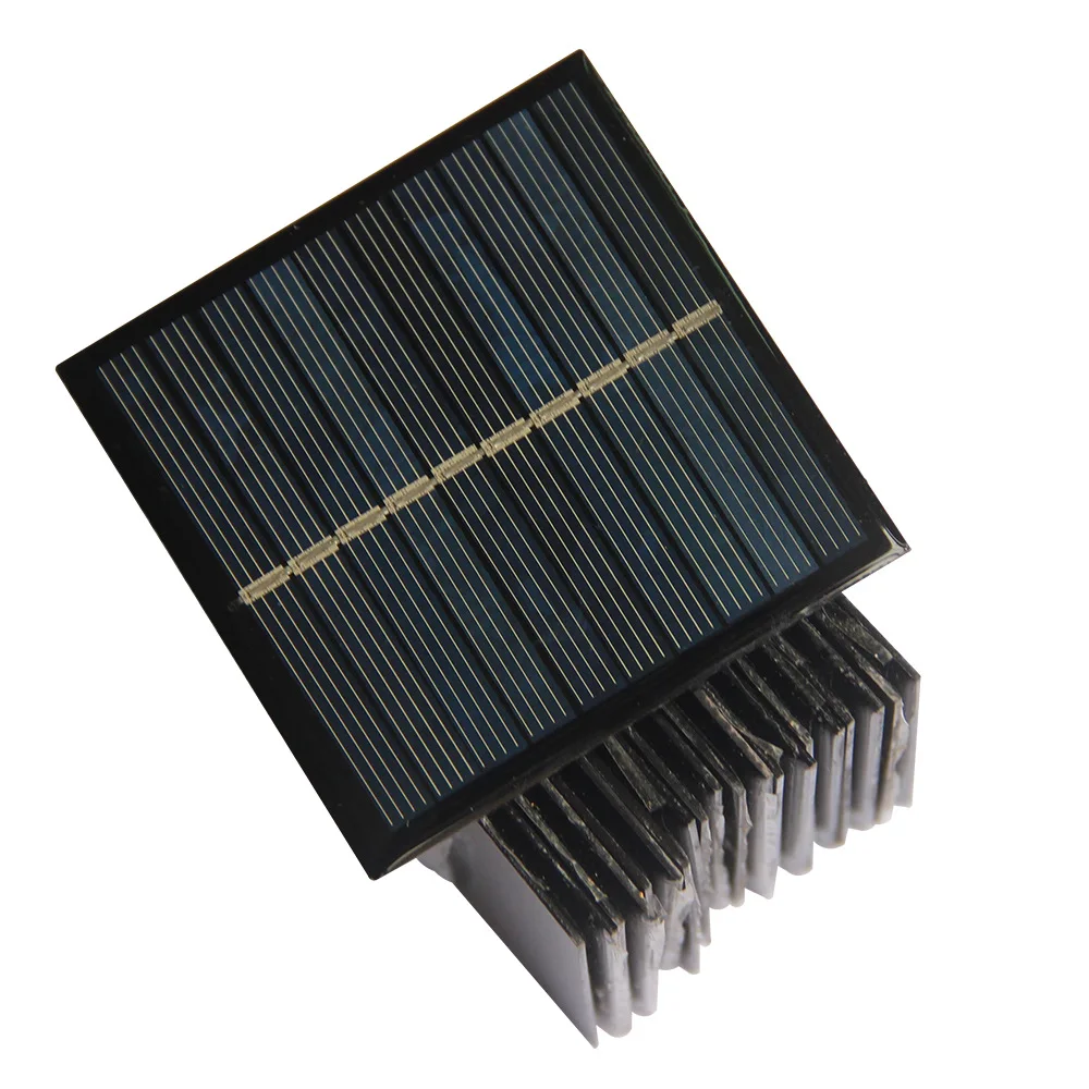 0.7 واط 5 فولت لوحة طاقة شمسية صغيرة الكريستالات الخلايا الشمسية قوة صغيرة 3.7 فولت شاحن بطارية مصباح ليد دراسة 70*70 مللي متر