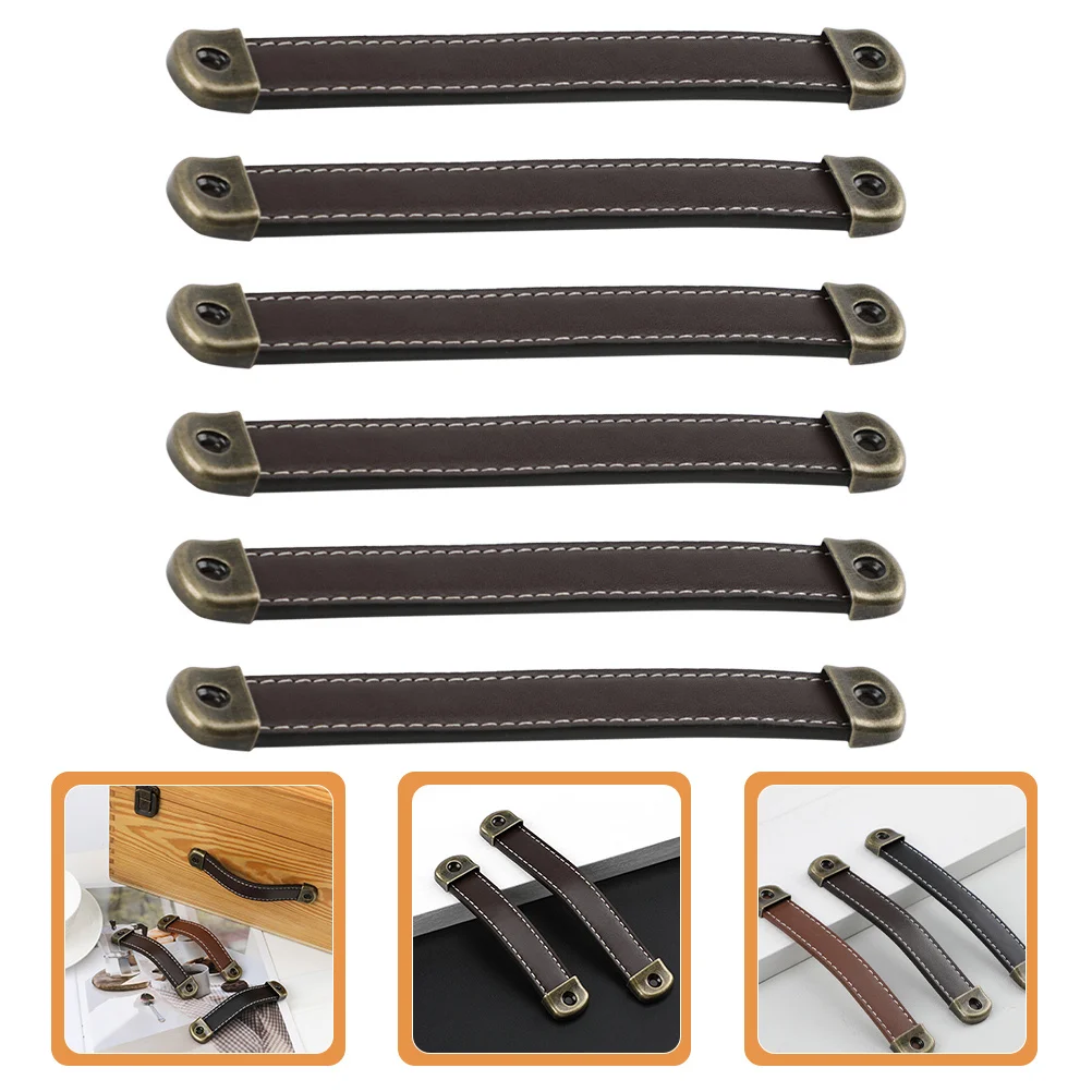 

6Pcs Pulls Comfortable Flexible Cabinet Door Handles Wardrobe Drawer Pull Handles Stylish Furniture Hardware
