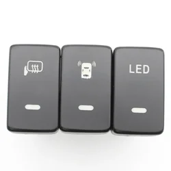 For Honda Civic 2012 - 2014 Accord CRV Fit Green Light Car Rearview Mirror Heating Switch Push Button with Connection Wire