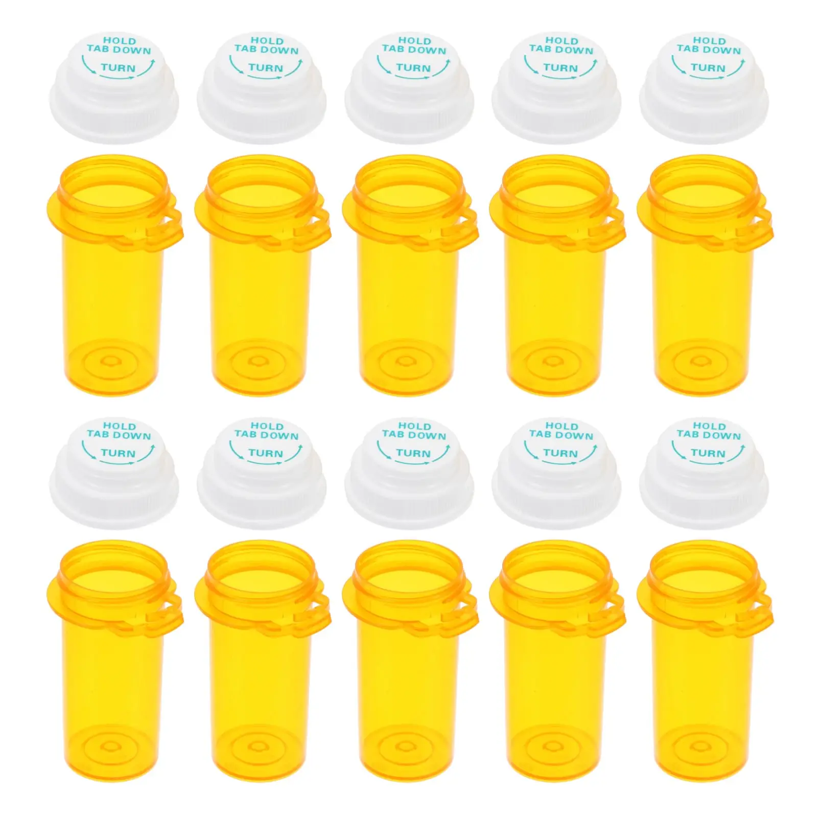 Puste plastikowe butelki na leki/tabletki 10-20Dr z zakrętkami zabezpieczającymi przed dziećmi, małe pojemniki na leki, podróżne fiolki na tabletki, organizer na tabletki