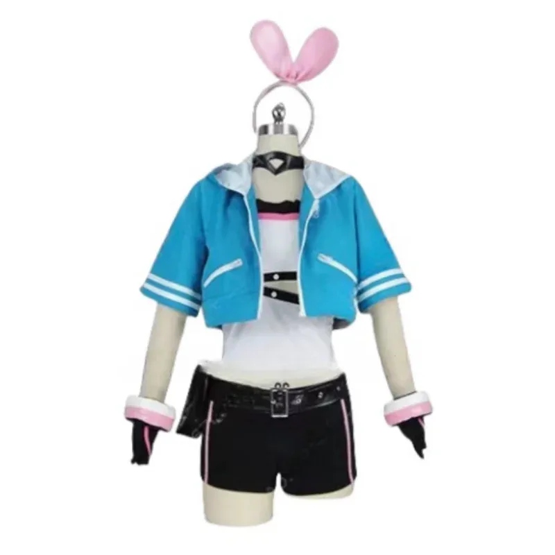 

YouTuber Kizuna AI A.I.Channel A.I.Games Blue Cosplay Dress Custom Made For Halloween Christmas Carnival Cute Costumea;2'k,8;c'
