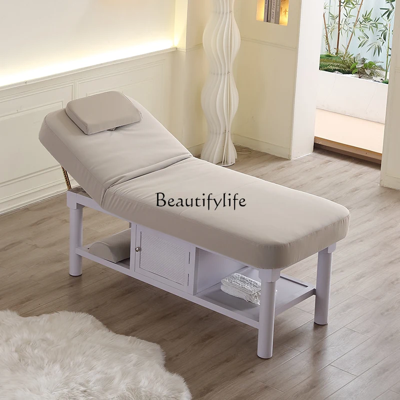 

Beauty bed Solid wood latex Thai body massage massage essential oil bed