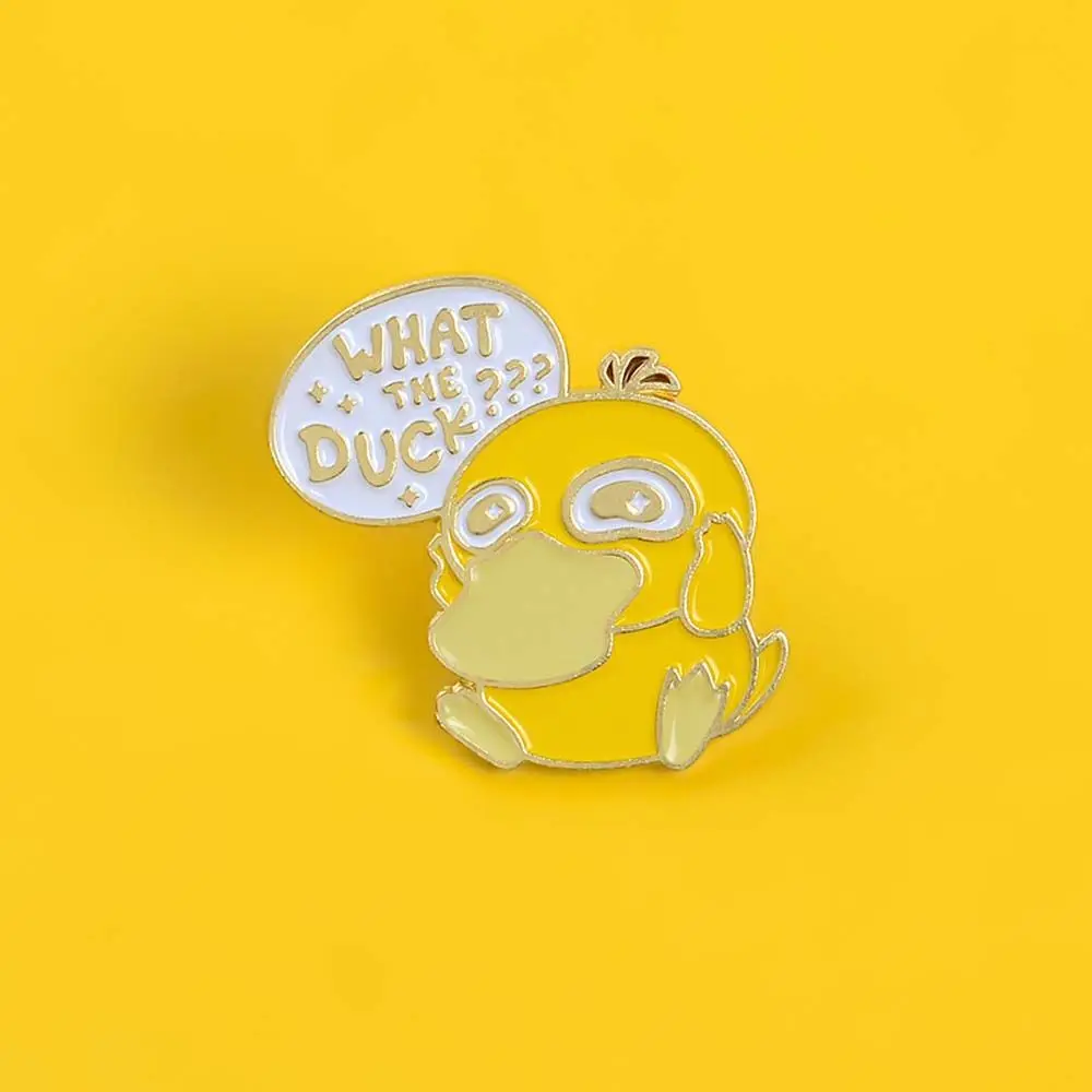 Jewelry Accessories Little Yellow Duck Badge Pin What The Duck Yellow Duck Brooches Enamel Pin Brooches Pin Lapel Brooch