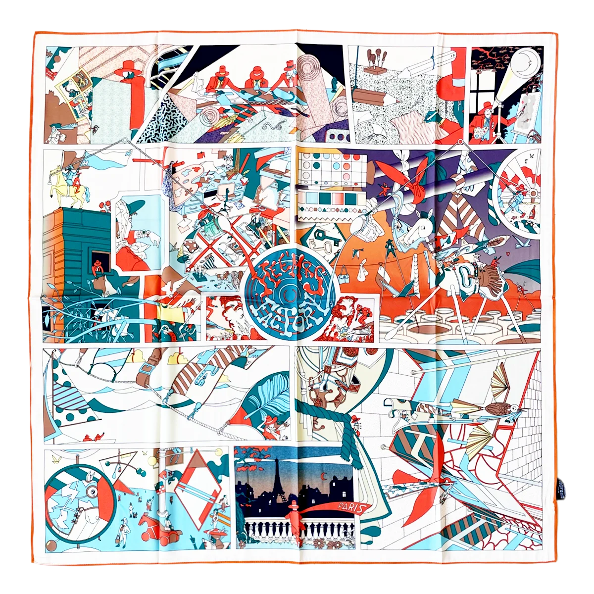 

Square Silk Scarf Women Head Bandanas 90cm Shawls Luxury Lady Bag Belt Accessories Mother's Day Valentine's Day Gift