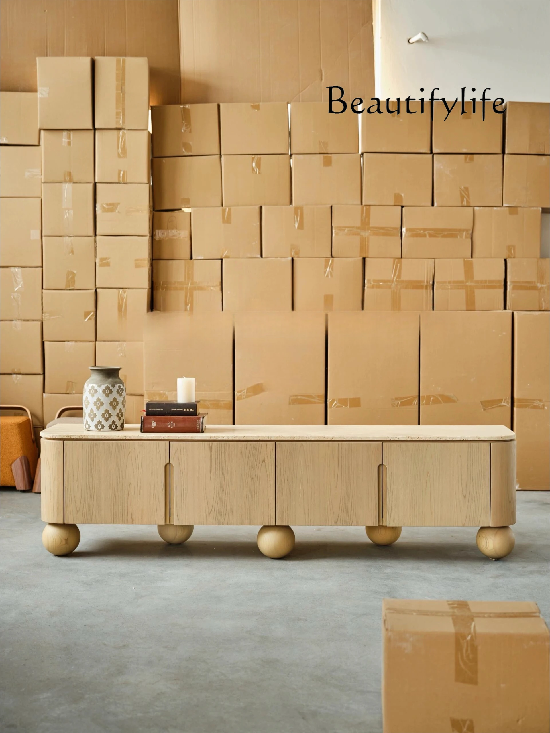 

Средневековый журнальный цвет, шкаф для телевизора из цельного дерева, шкафчик для гостиной, дома, многофункциональный боковой шкаф