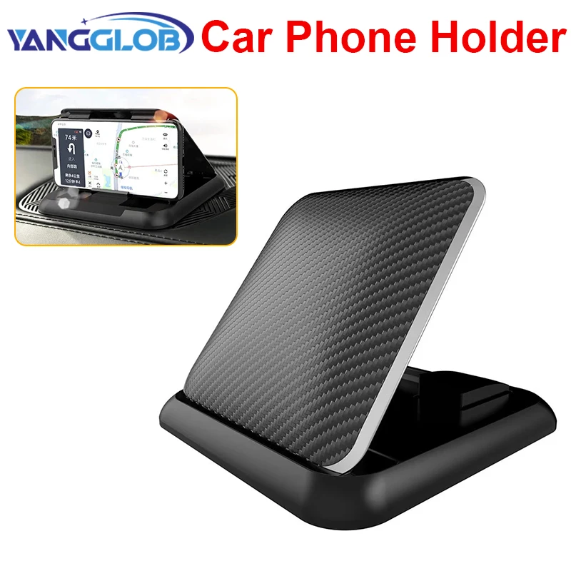 

Car Phone Holder Mount Universal Dashboard Phone Holder for Car Anti-Slip Silicone Suction Pad Adjustable Smartphone Support