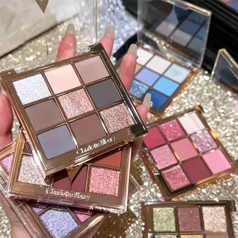 

Charlotte Tilbury CT Highlight Eye Shadow Nine Color Eye Shadow One Plate for Multi-purpose Makeup Light Makeup Heavy Makeup
