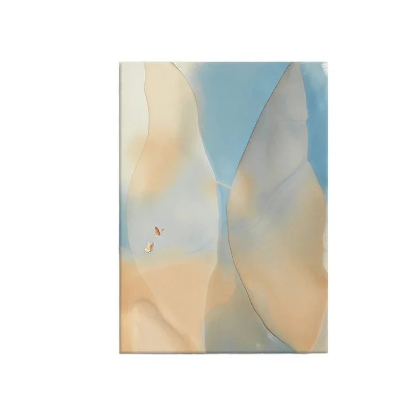 Niche art hand-painted oil paintings, abstract light and shadow living room decoration, aurora atmosphere porch