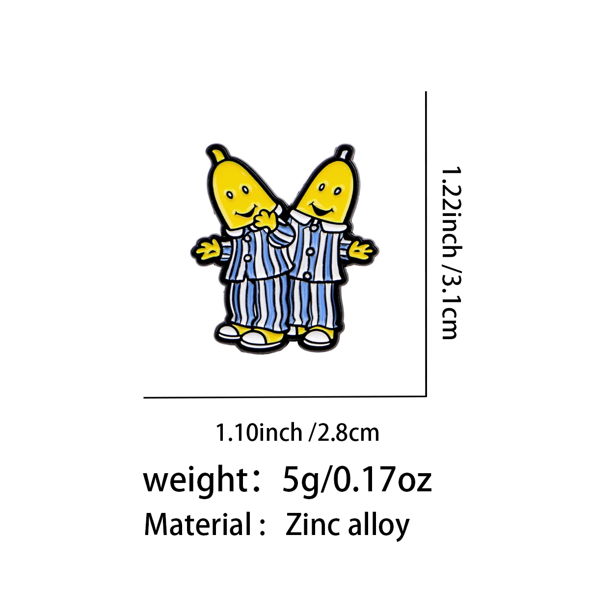 Funny Banana Man Enamel Pin Ca - Men Accessories Brooch ulasan dan harga