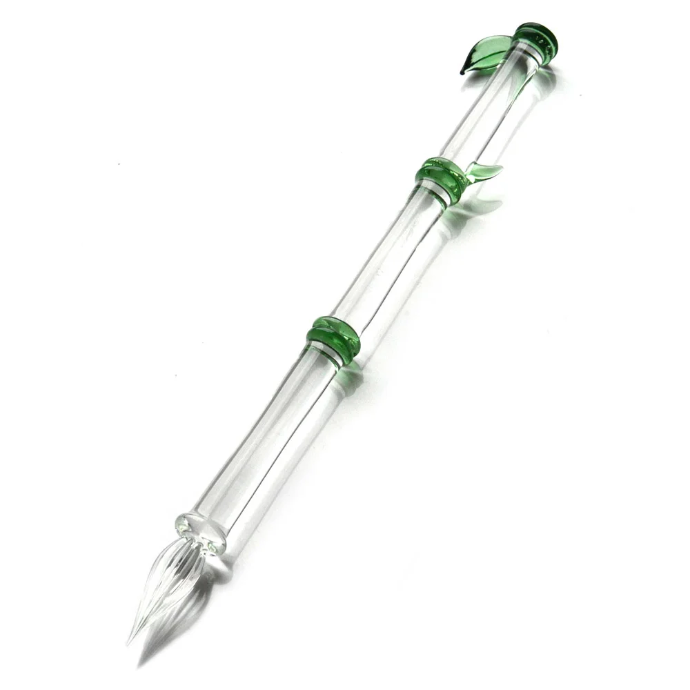 

Limited Collection Crystal Glass Dip Pen Bamboo Posture Fourth Generation Writing Pen Gift