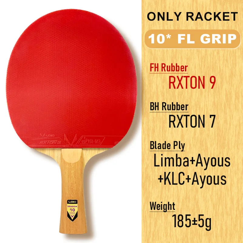 Originele LOKI Tafeltennis Racket Dragon Serie Ping Pong Racket Paddle Bat Professionele 6/7/8/9/10 Sterren voor Alle Niveau Spelers