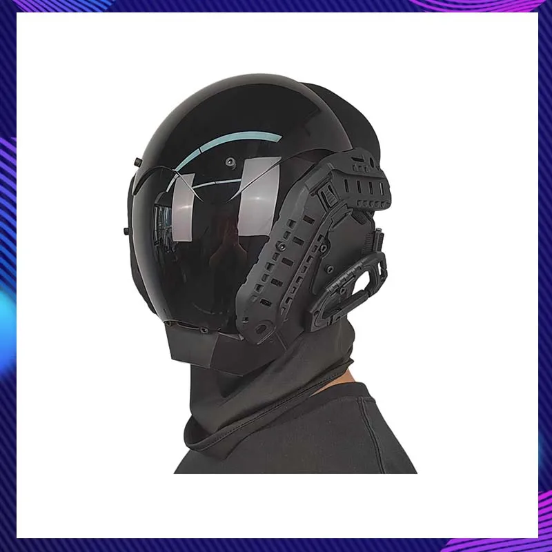 Cyber Punk Mask Cosplay Costumes Sci-Fi Mech Soldier Mask Halloween Party Carnival Comic-Con Bar Props Coser Helmet Adult Gift