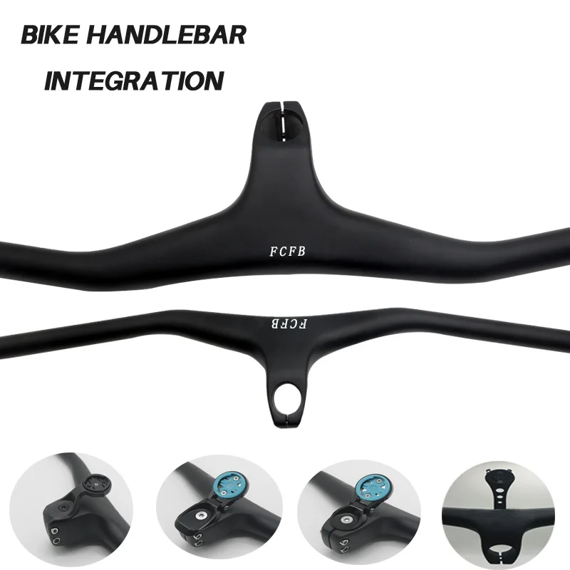 

fcfb Mtb Handlebars 28.6mm -17 Degree Carbon Integrated Cockpit Handlebar For Mountain Bike 660~800mm Bicycle Parts