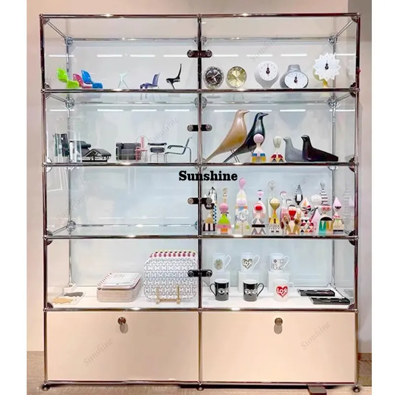 

INS figure, household, toy model collection, transparent sneakers ins multi-layer display cabinet