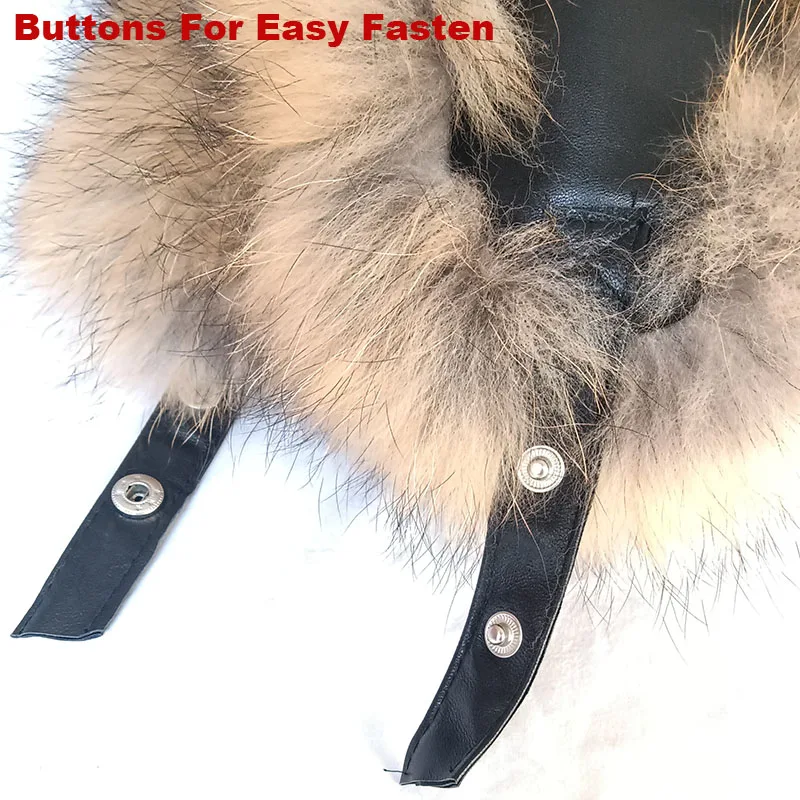 Genuine Sheep Leather Winter Warm Real Fox Fur Cap With Earflap For Men  Hat Thick Female and Male Fashion Winter Earcap Caps