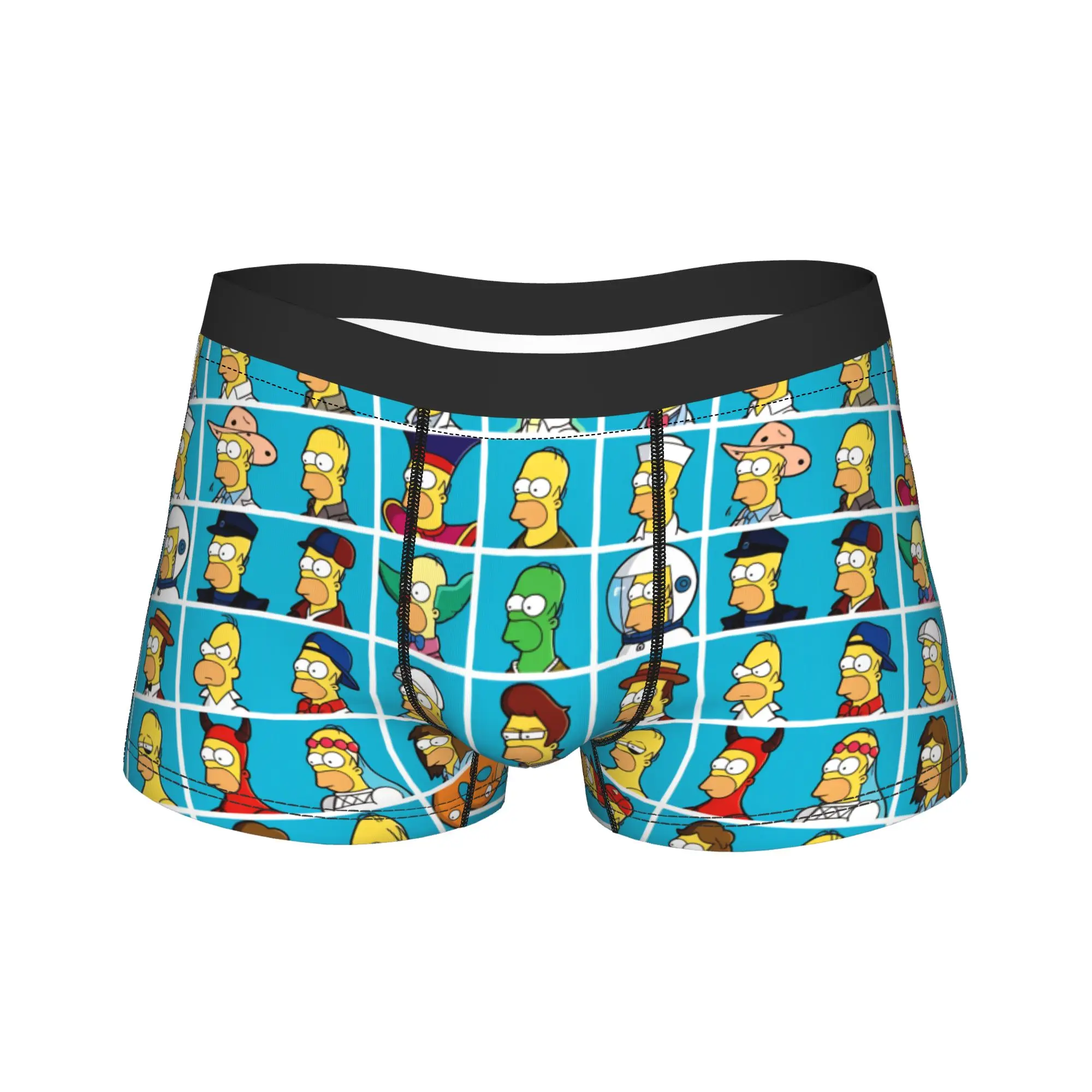 S-Simpsons Character Head Portrait Collection Underwear  Printing Trunk Hot Sale Man Underpants Comfortable Shorts Briefs Gift
