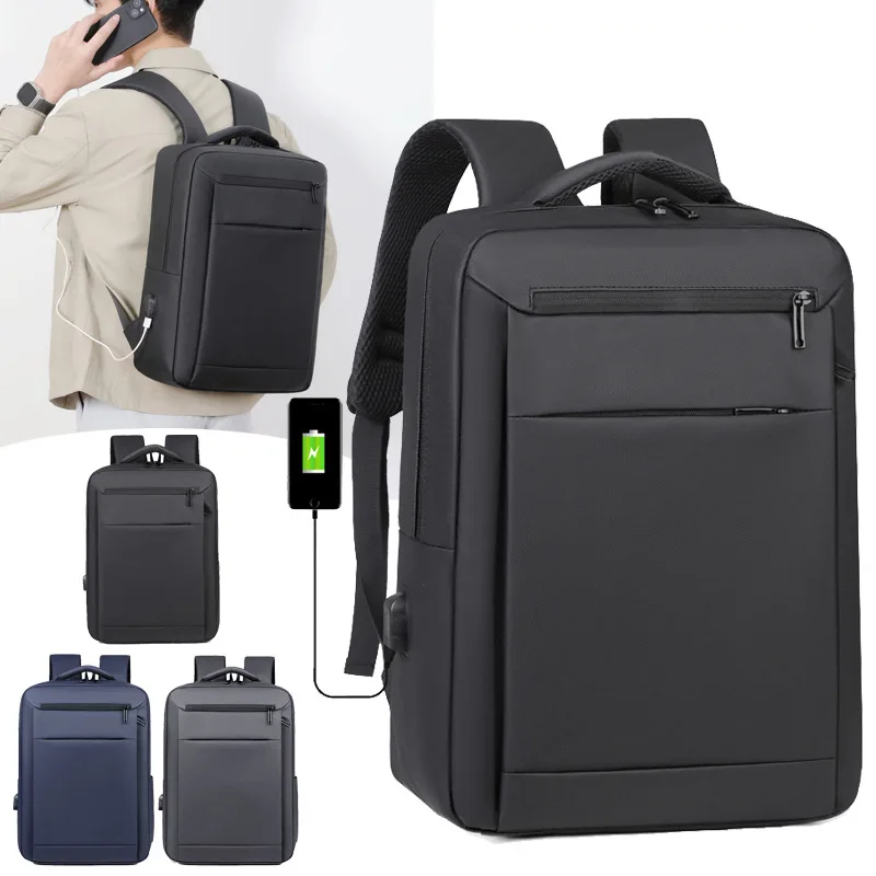 Men's Business Airplane Cabin Backpack 16 Inch Laptop Bag Large Capacity Waterproof College School Backpack