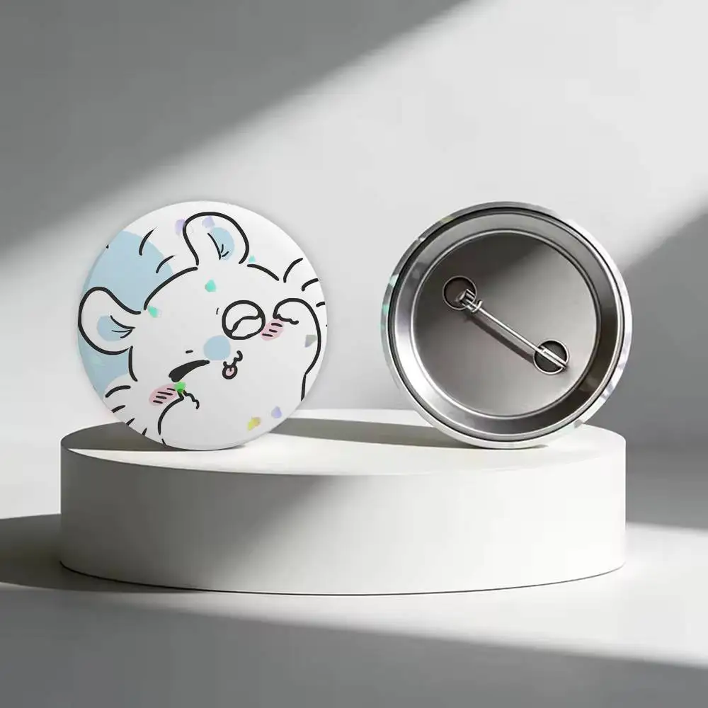 Cartoon M-momongas Button Pins Backpack Clothing Decor Brooch Badge Jewelry Gifts for Kids