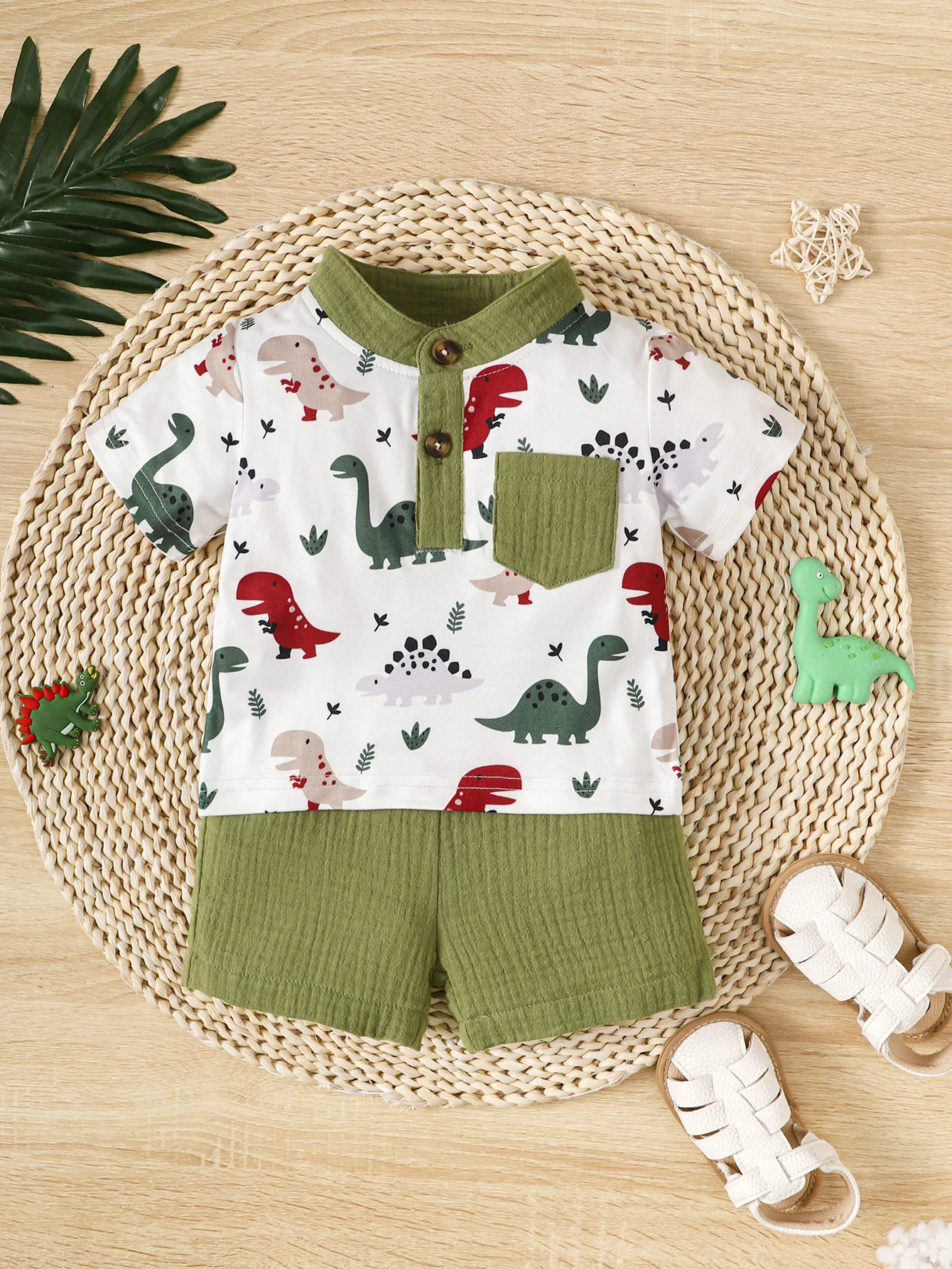 verao-0-2-anos-de-idade-infantil-bebe-meninos-dinossauro-impresso-manga-curta-topo-e-shorts-casual-conjunto-de-2-pecas