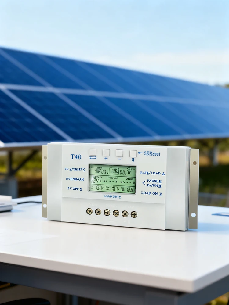 ECGSOLAX 40A MPPT الشمسية جهاز التحكم في الشحن 12 فولت 24 فولت السيارات لوحة طاقة شمسية منظم مع تحميل المزدوج الموقت التحكم PV ماكس 48VDC