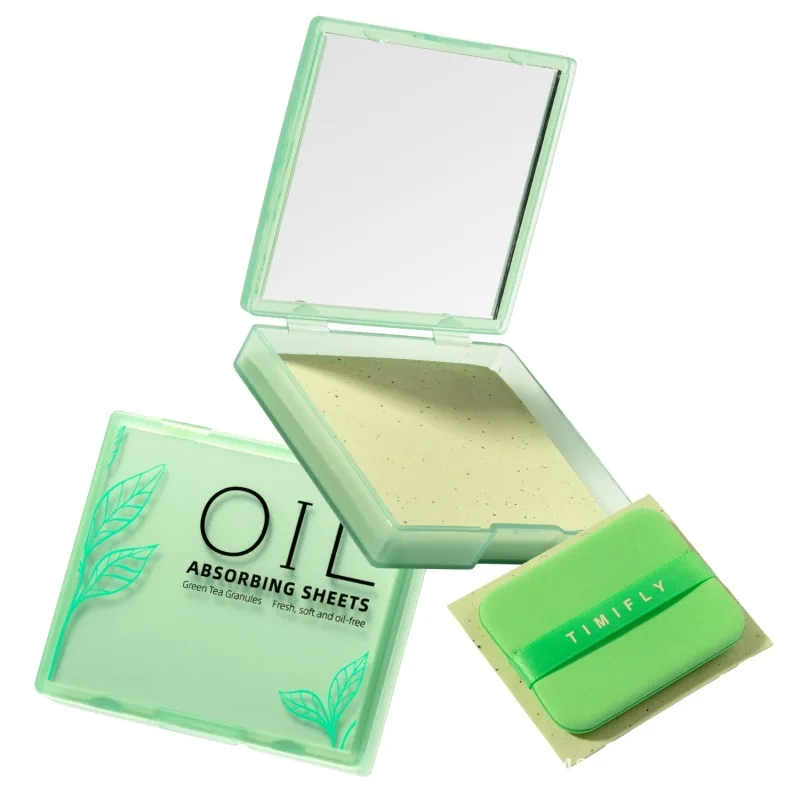 100pcs/set Facial Oil-Blotting Papers Natural Bamboo Charcoal Instantly Controls Shine Makeup Tools Cleansing Facial Ski