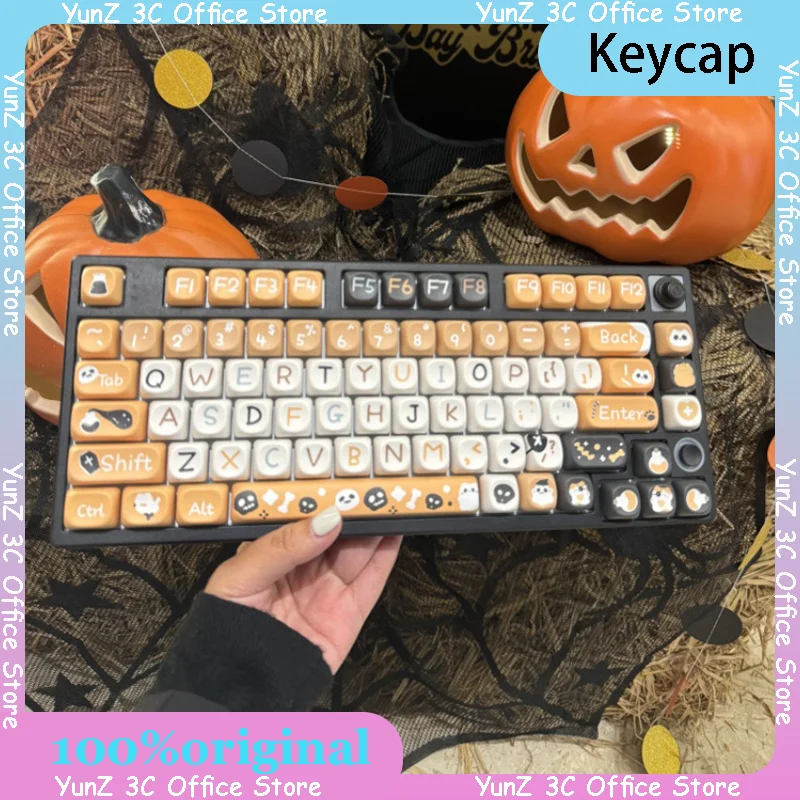 Halloween Themed Keycaps, Customized Keycaps, Customized Keyboard Keycaps, Cute Pbt Five Sided Heat Sublimation Keycaps