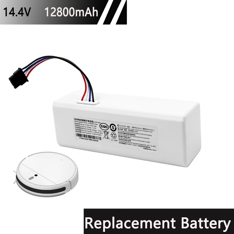 Imagem -02 - Bateria de Substituição de Iões de Lítio para Xiaomi Robô Varrendo 14.4v 12800mah P1904 4s1p mm