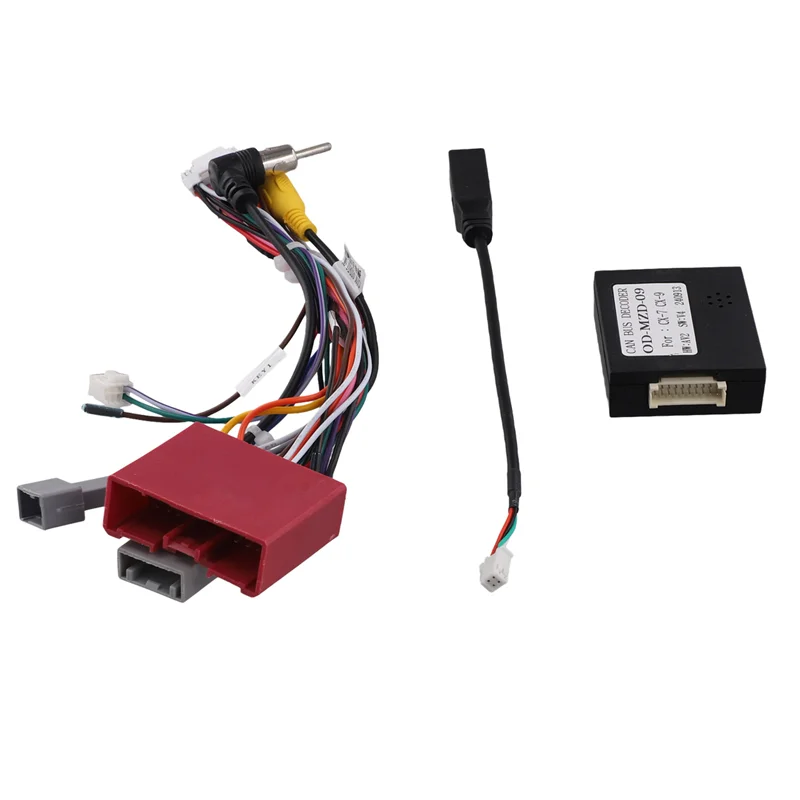 ZIZI 16Pin สายไฟกล่องถอดรหัส Canbus อะแดปเตอร์สําหรับ Mazda CX-7 CX-9 CX7 CX9 Android สเตอริโอ